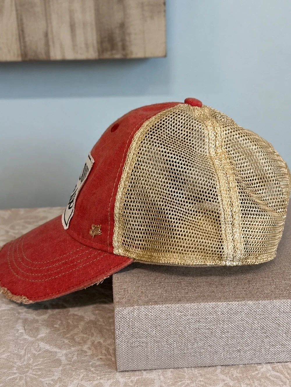 Headmost distressed trucker